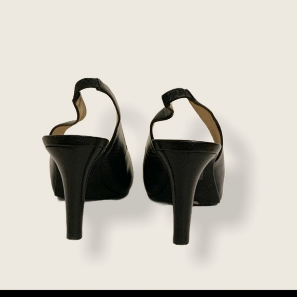 Le Chateau Sling Back Peep Toe Pumps Size 8.5M - Picture 2 of 6